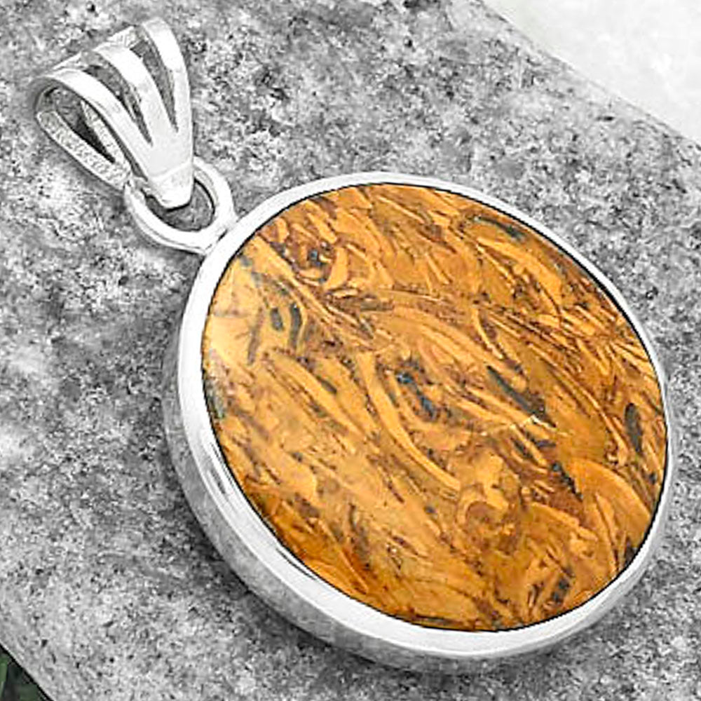 Natural Coquina Fossil Jasper - India Pendant P-1002 SDP102343