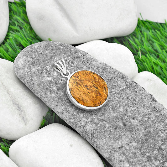 Natural Coquina Fossil Jasper - India Pendant P-1002 SDP102343