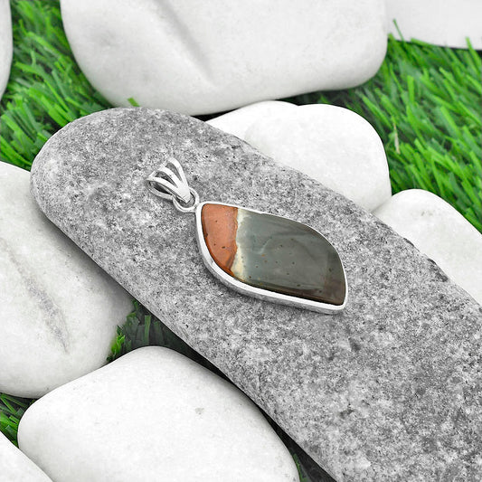 Natural Polygram Jasper Pendant P-1002 SDP102357