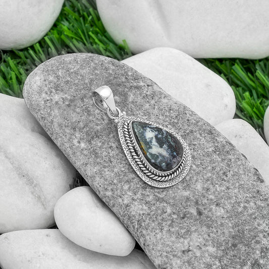 Natural Indian Blanket Jasper Pendant P-1181 SDP102533