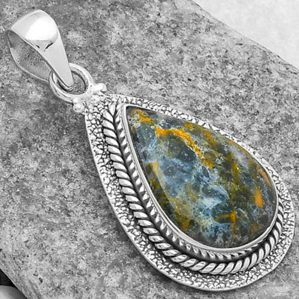 Natural Indian Blanket Jasper Pendant P-1181 SDP102538