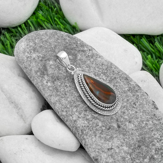 Natural Purple Cow Jasper Pendant P-1181 SDP102541