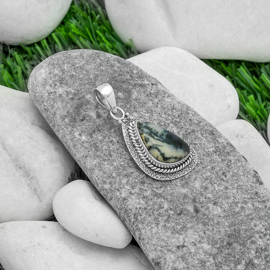 Natural Amethyst Sage Agate - Nevada Pendant P-1181 SDP102554