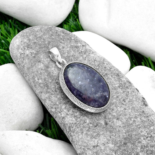 Natural Purple Lepidolite Pendant P-1538 SDP103116