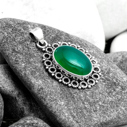 Natural Green Onyx Pendant P-1009 SDP103262
