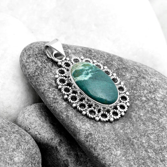 Natural Larsonite Jasper Pendant P-1009 SDP103264