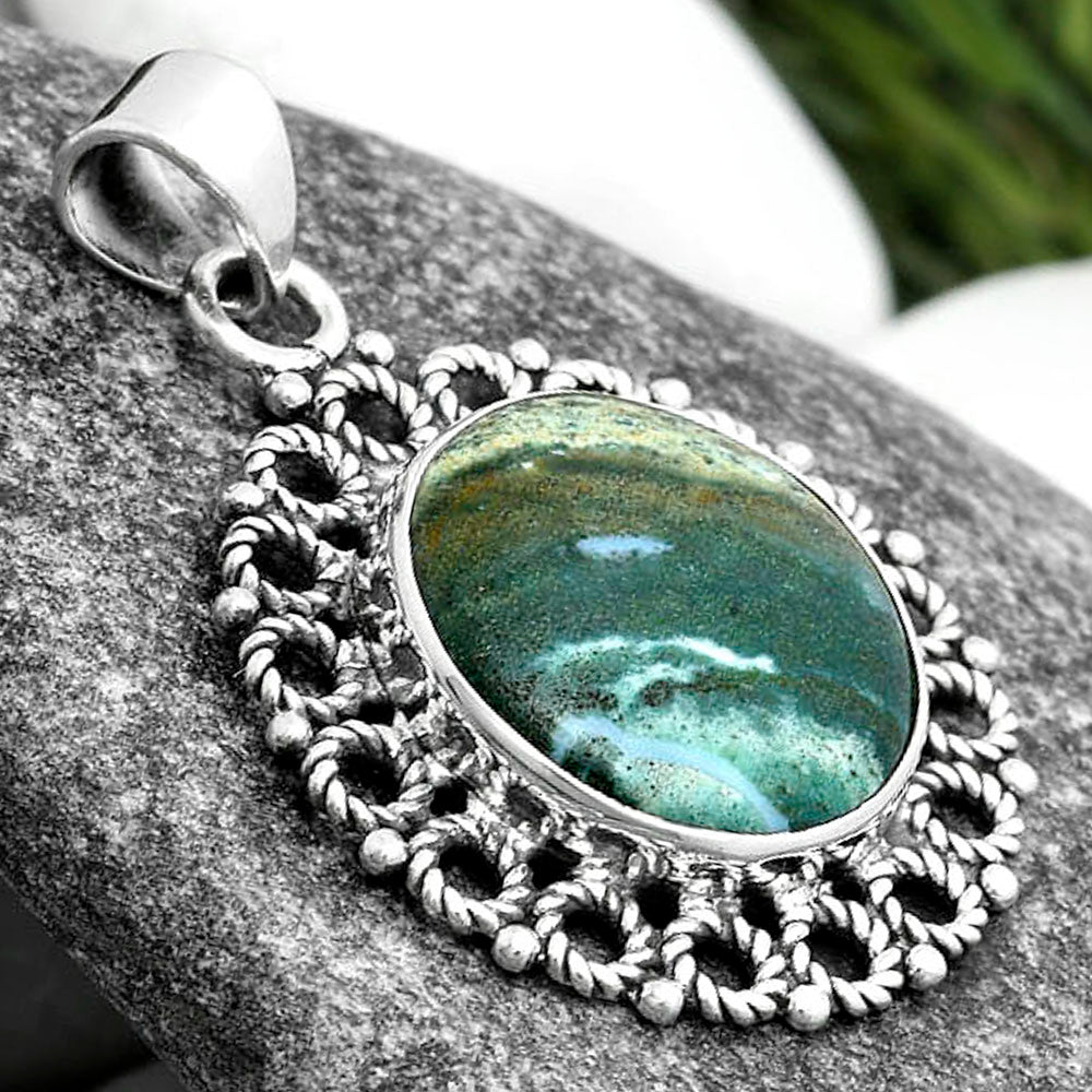 Natural Larsonite Jasper Pendant P-1009 SDP103270