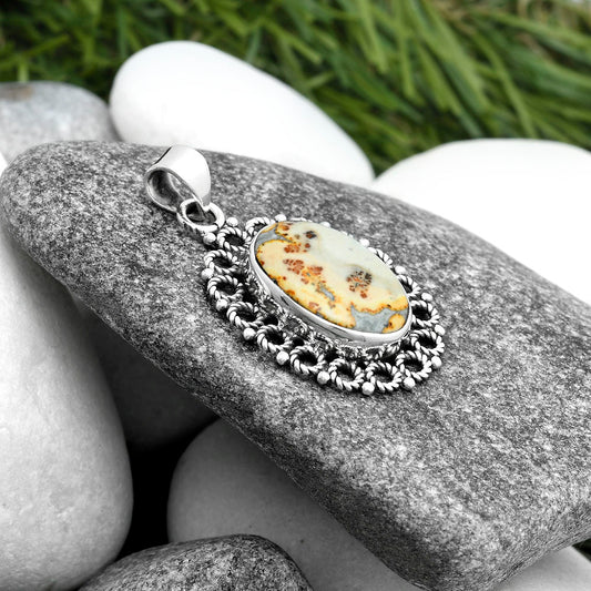 Natural Maligano Jasper - Indonesia Pendant P-1009 SDP103274
