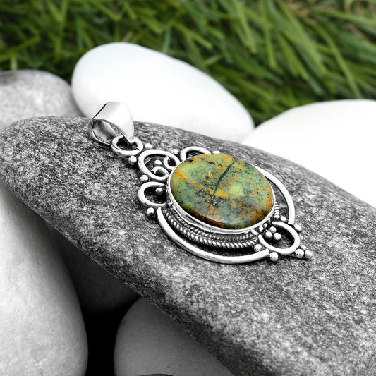 Natural Chrome Chalcedony Pendant P-1569 SDP103310