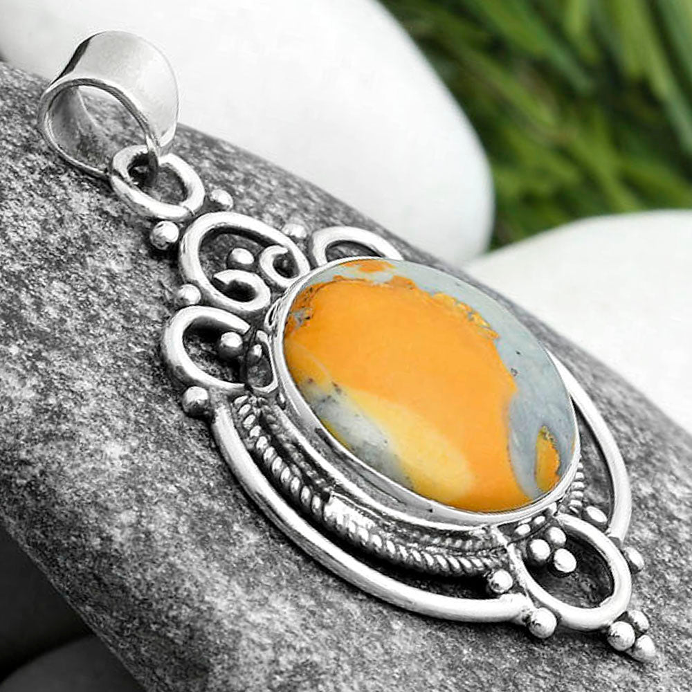 Natural Maligano Jasper - Indonesia Pendant P-1569 SDP103330