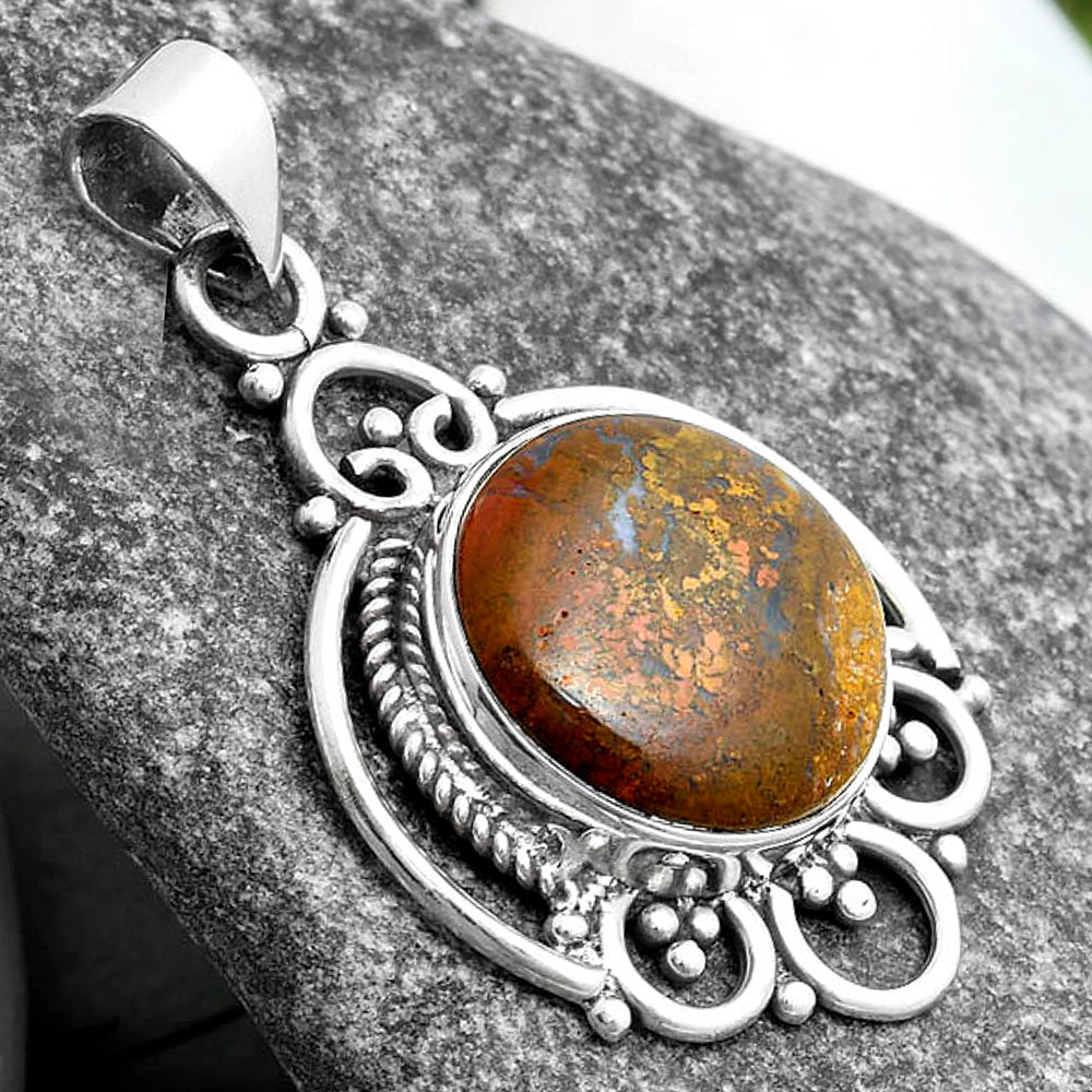 Natural Red Moss Agate Pendant P-1569 SDP103526