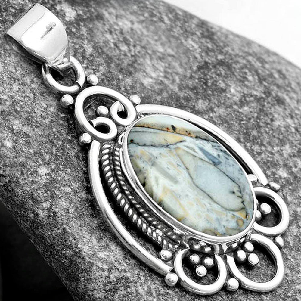 Natural Maligano Jasper - Indonesia Pendant P-1569 SDP103541