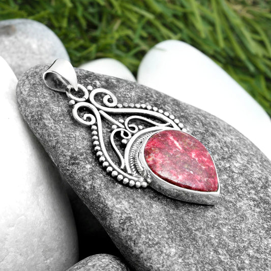 Natural Pink Thulite - Norway Pendant P-1541 SDP103590