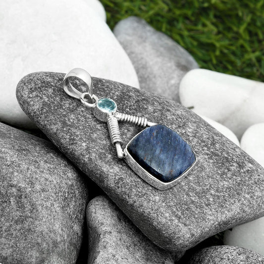 Purple Aventurine & Sky Blue Topaz Pendant P-1600 SDP104337