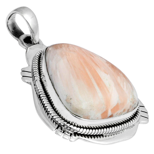 Natural Orange Scolecite - India Pendant P-1463 SDP104523