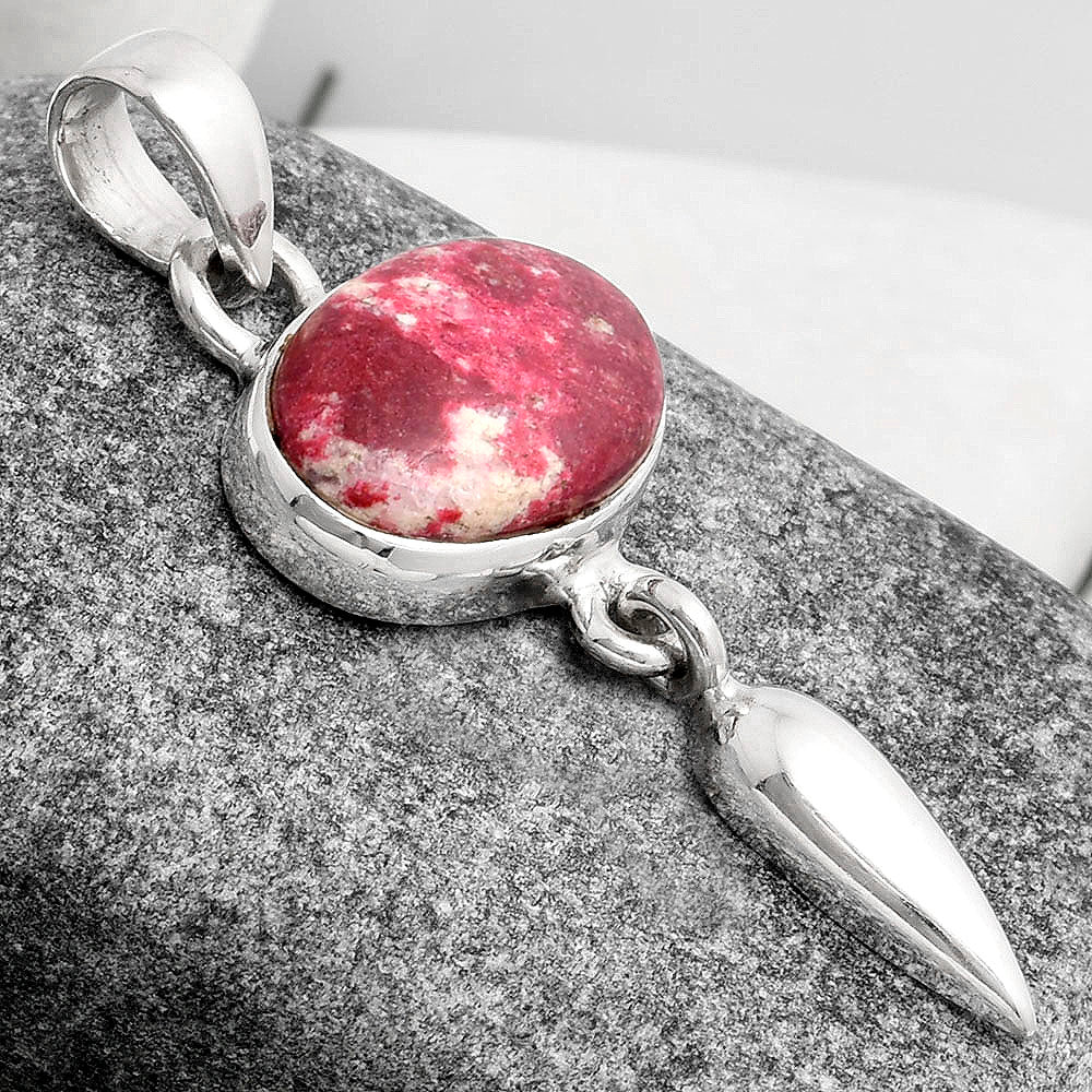 Natural Pink Thulite - Norway Pendant P-1295 SDP104603