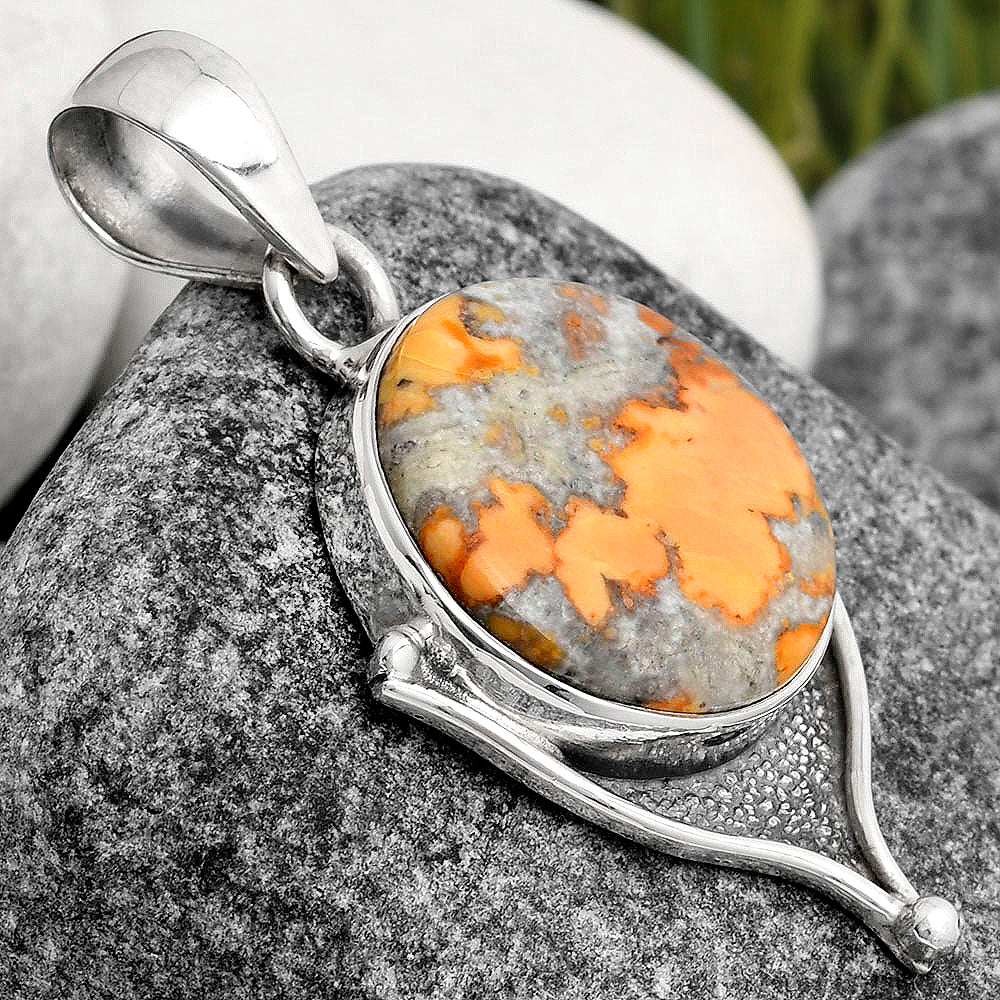 Natural Maligano Jasper - Indonesia Pendant P-1393 SDP104754