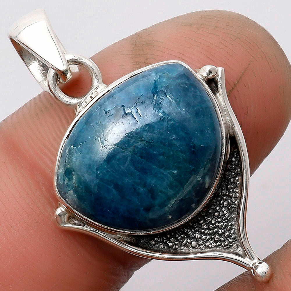 Natural Blue Apatite - Madagascar Pendant P-1393 SDP104774