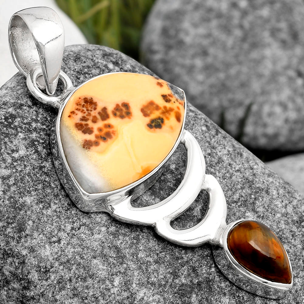Natural Maligano Jasper & Pietersite Pendant P-1693 SDP104803