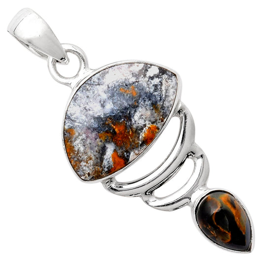 Indian Blanket Jasper & Pietersite Pendant P-1693 SDP104818