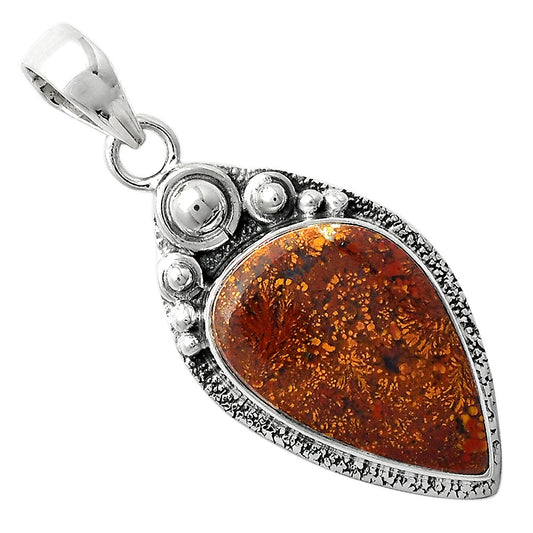 Natural Red Moss Agate Pendant P-1350 SDP104897