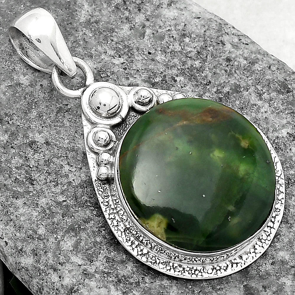 Natural Chrome Chalcedony Pendant P-1350 SDP104911