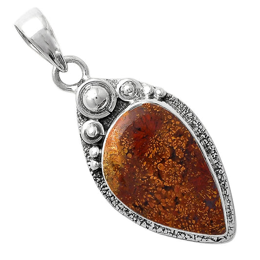 Natural Red Moss Agate Pendant P-1350 SDP104918