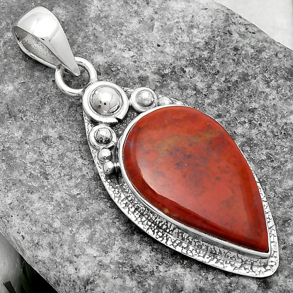 Natural Red Moss Agate Pendant P-1350 SDP104938