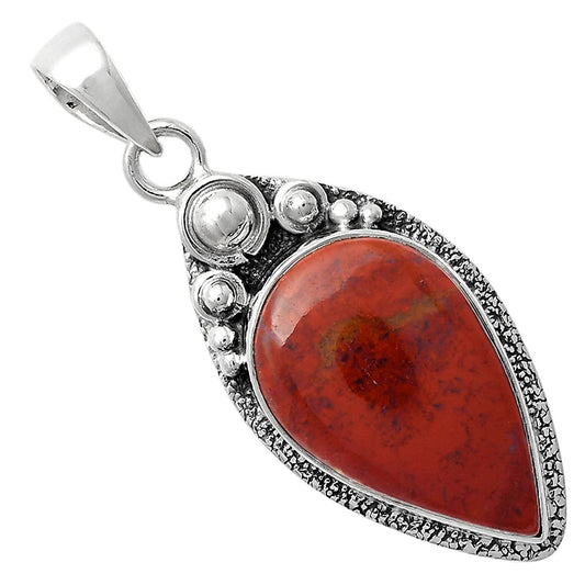 Natural Red Moss Agate Pendant P-1350 SDP104938