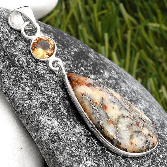 Feder Pyrite & Zandrite Color Change Pendant P-1098 SDP105356