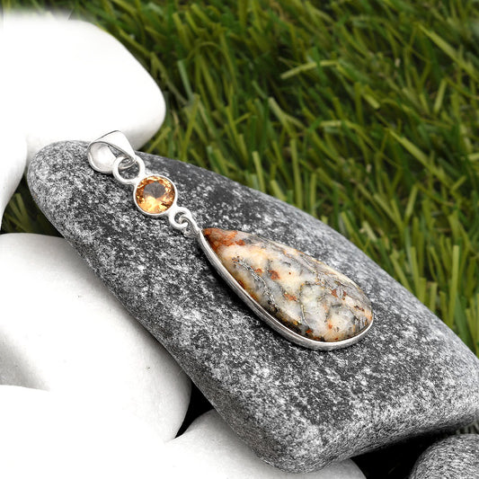 Feder Pyrite & Zandrite Color Change Pendant P-1098 SDP105356