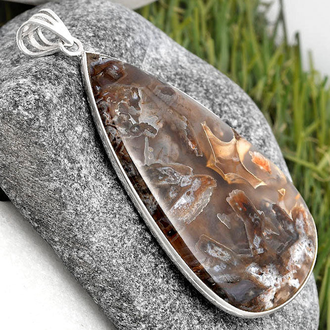 Natural Tube Agate - Turkish Pendant P-1001 SDP105641