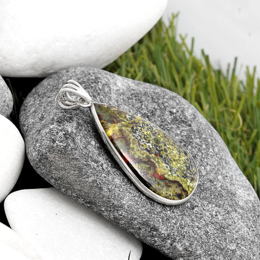 Dragon Blood Stone - South Africa Pendant P-1001 SDP105666