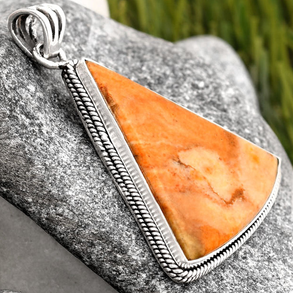 Natural Coral Jasper Pendant P-1056 SDP105978