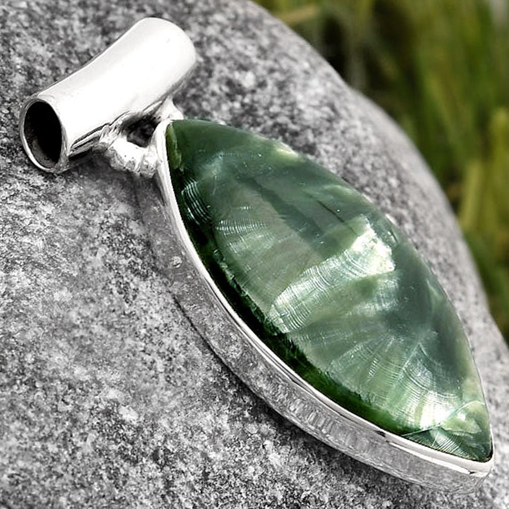 Natural Russian Seraphinite Pendant P-1259 SDP106137