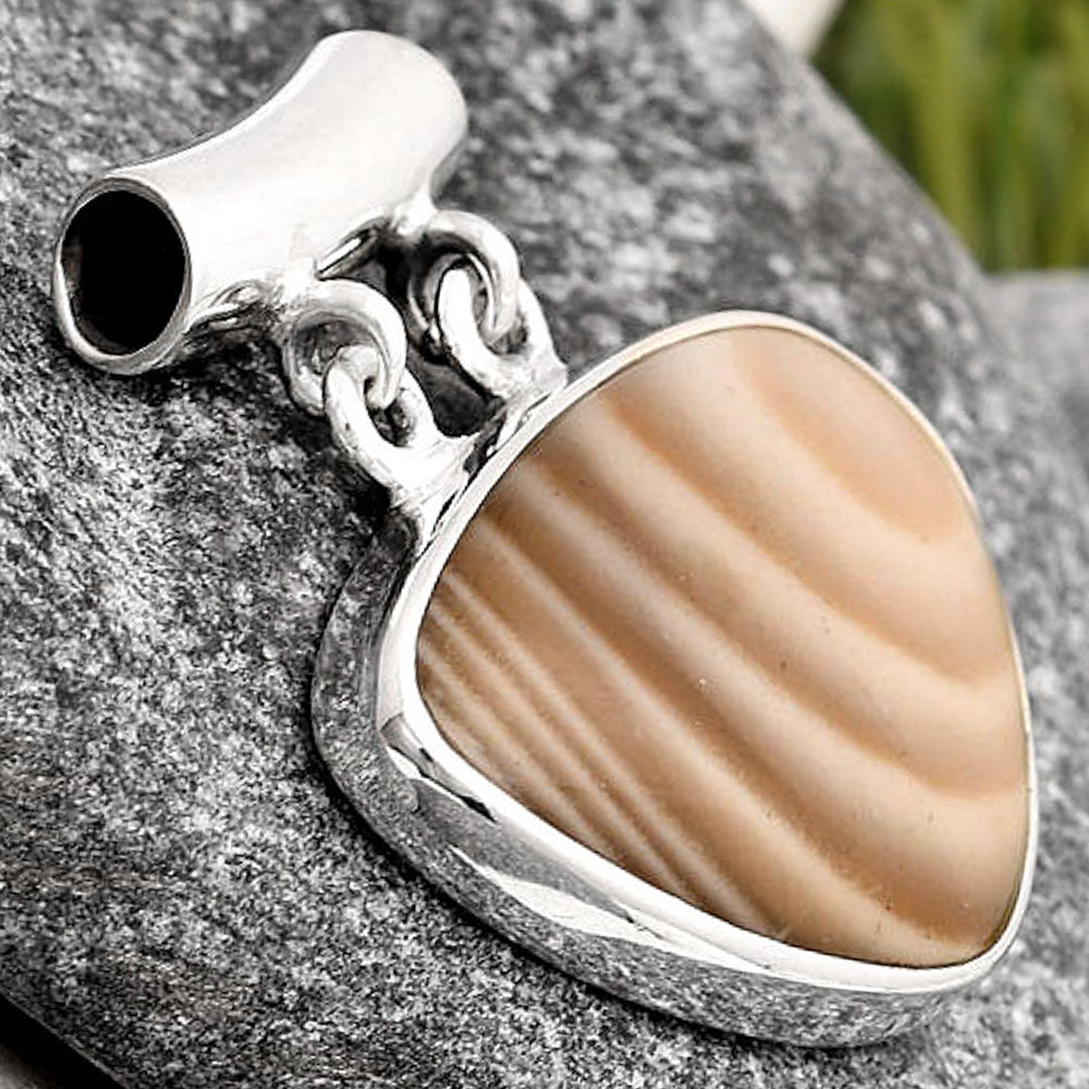 Natural Flint Stone Pendant P-1198 SDP106202