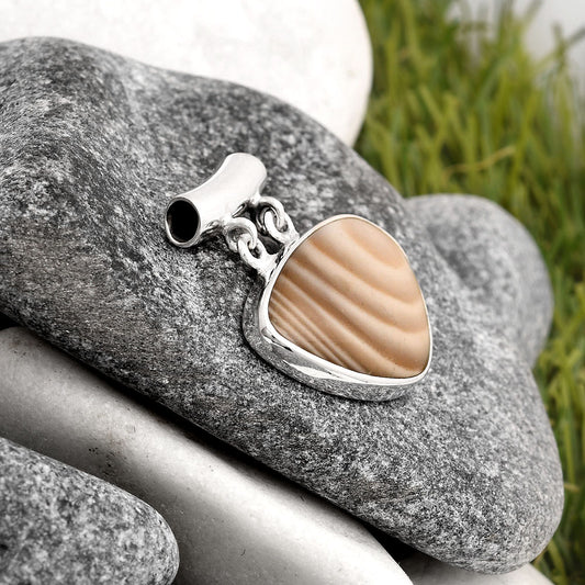 Natural Flint Stone Pendant P-1198 SDP106202