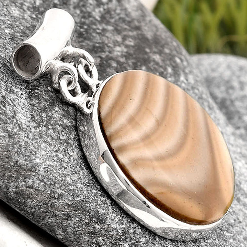 Natural Flint Stone Pendant P-1198 SDP106203