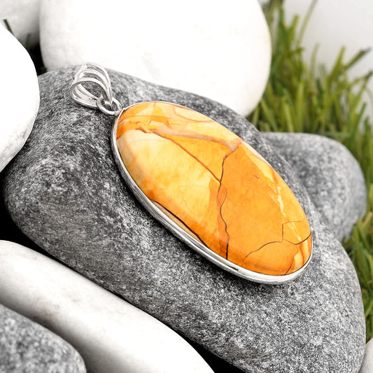 Natural Brecciated Mookaite Pendant P-1001 SDP106445