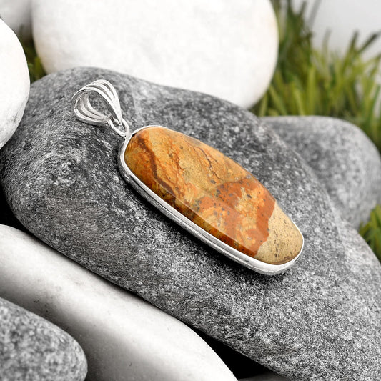 Natural Picture Jasper Pendant P-1001 SDP106460