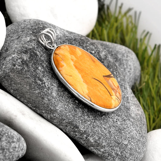 Natural Brecciated Mookaite Pendant P-1001 SDP106523