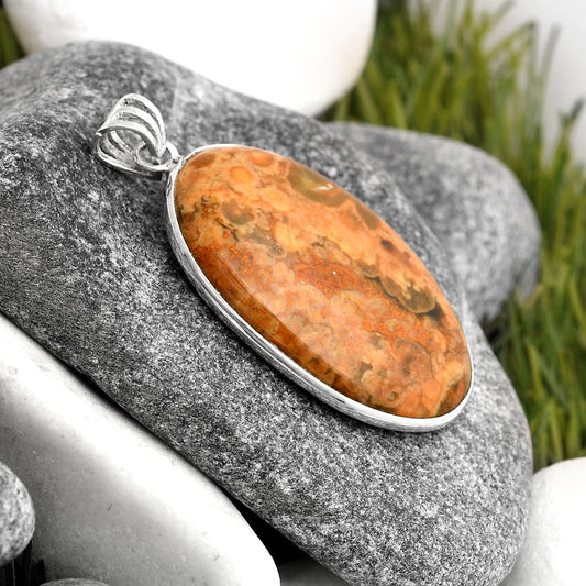 Natural Rhyolite - Rainforest Jasper Pendant P-1001 SDP106525