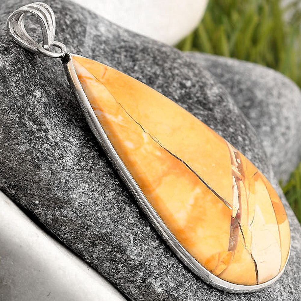 Natural Brecciated Mookaite Pendant P-1001 SDP106536