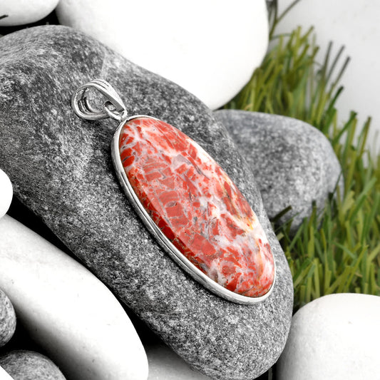 Natural Rosetta Picture Jasper Pendant P-1001 SDP106581