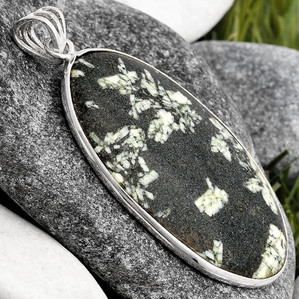 Natural Hornblende Pendant P-1001 SDP106583