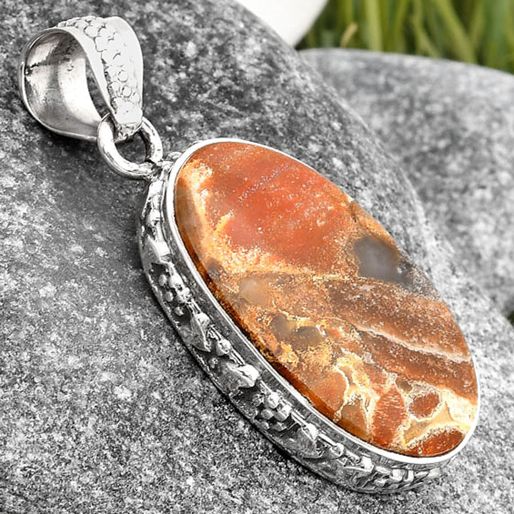 Natural Tabu Jasper Pendant P-1060 SDP106771