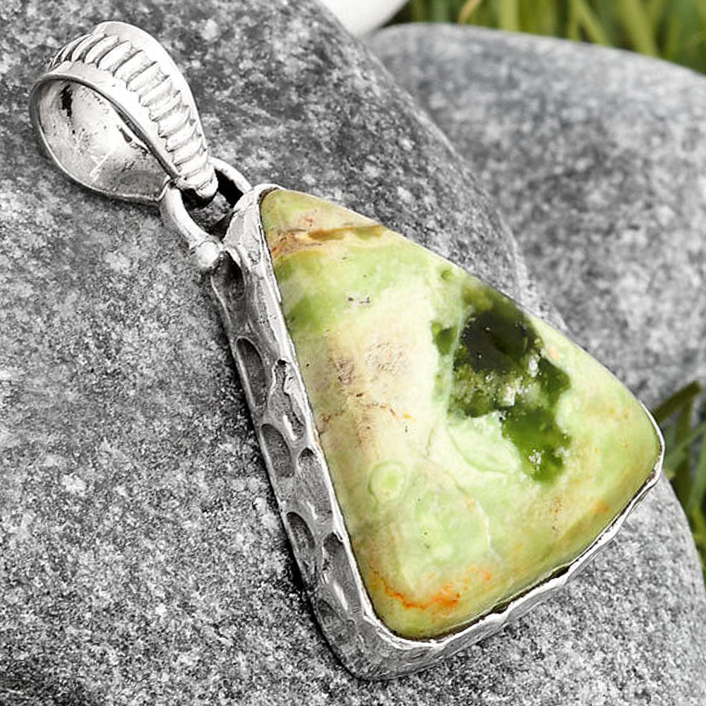 Natural Chrome Chalcedony Pendant P-1082 SDP106804