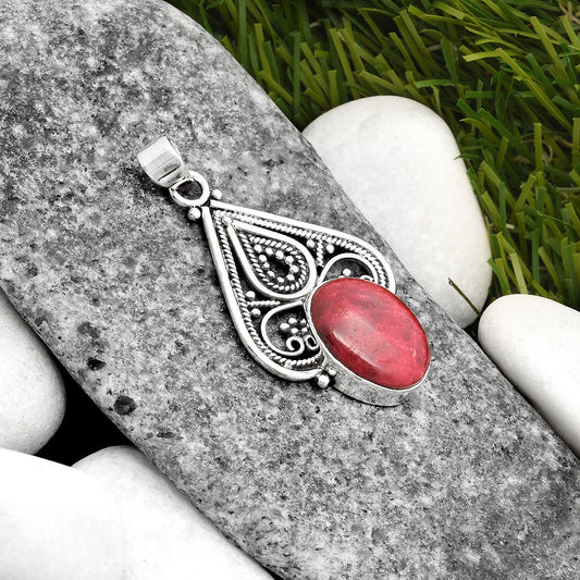 Natural Pink Thulite - Norway Pendant P-1541 SDP107273