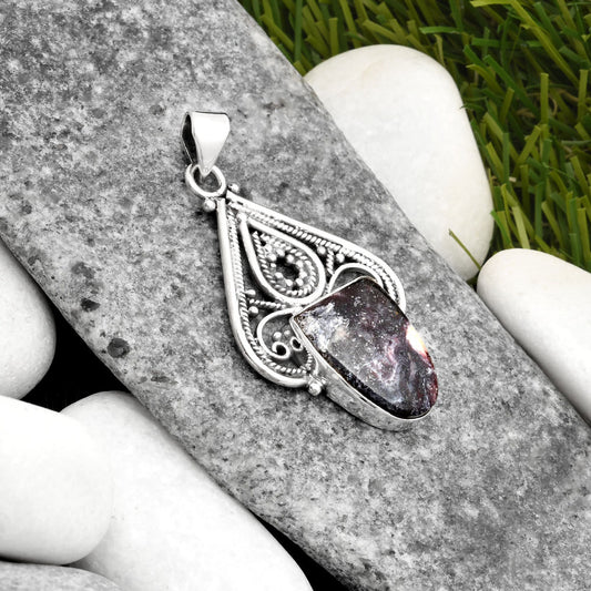 Natural Indian Blanket Jasper Pendant P-1541 SDP107281