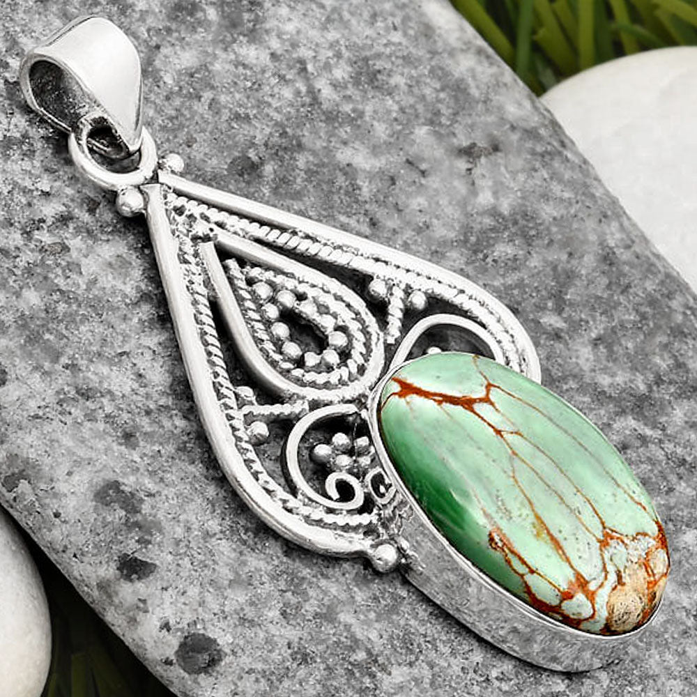 Natural Australian Variscite Pendant P-1541 SDP107293